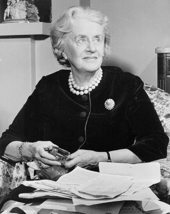 Marie-Thérèse Casgrain, circa 1973